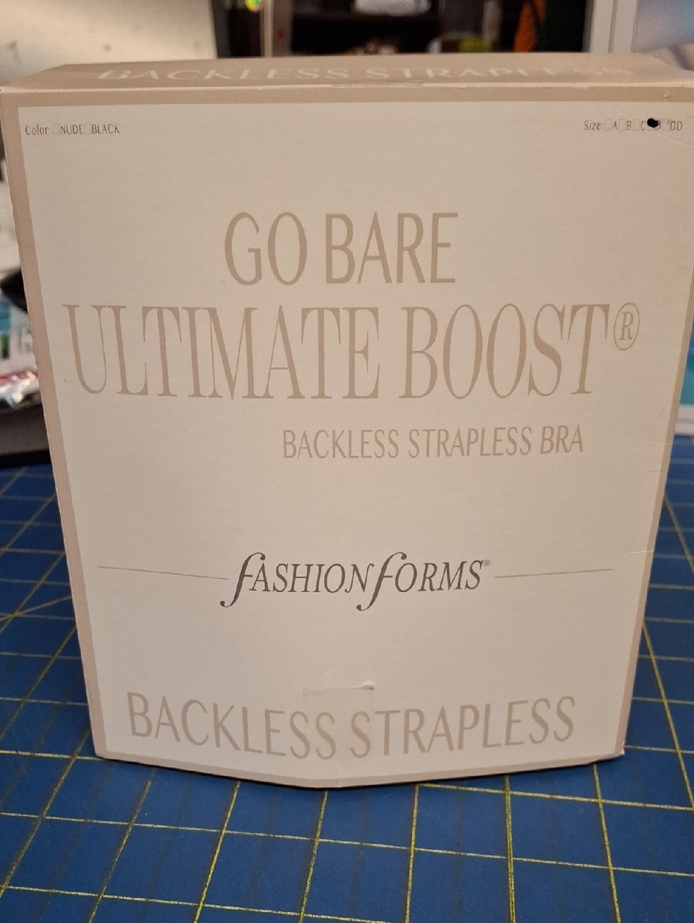 Fashion Forms Nude/Black Go Bare Ultimate Boost Backless Strapless Bra Nude D